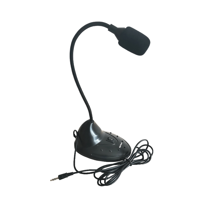 Flexible PL Computer Microphone With Base Gold Touch