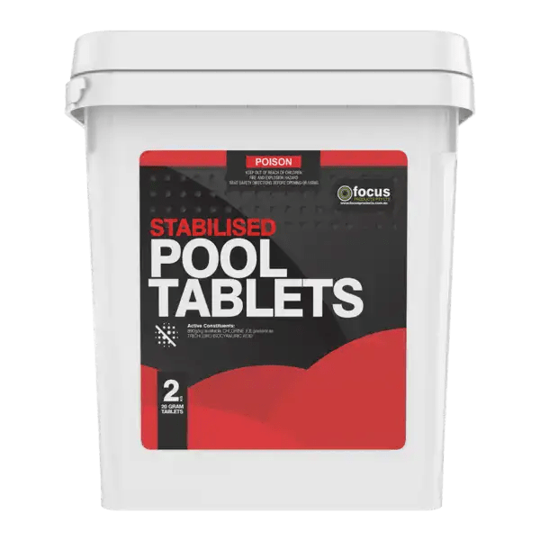 Stabilised Pool Tablets Focus Products Gold Coast Pool Cleaning