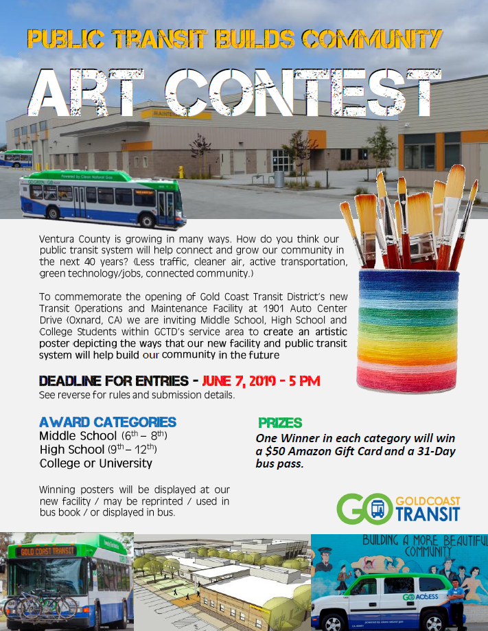 Student Art Contest Gold Coast Transit District