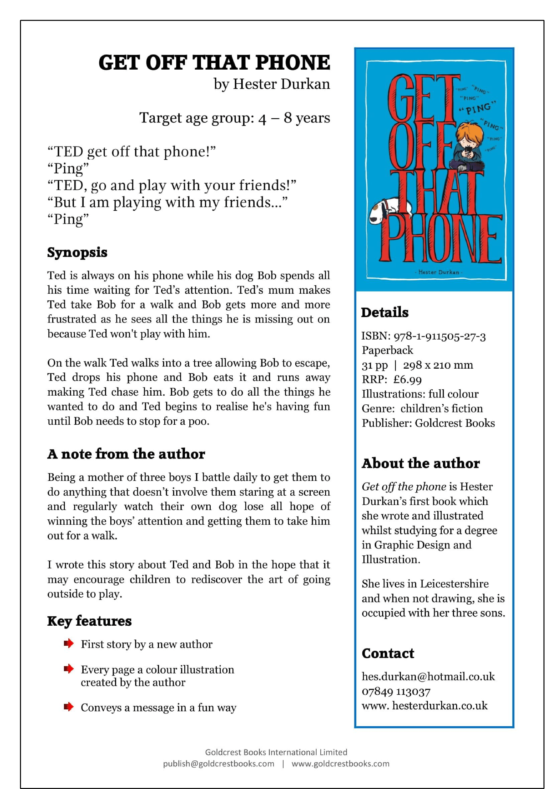 What is an Advanced Information Sheet and how do you create one? Goldcrest Books