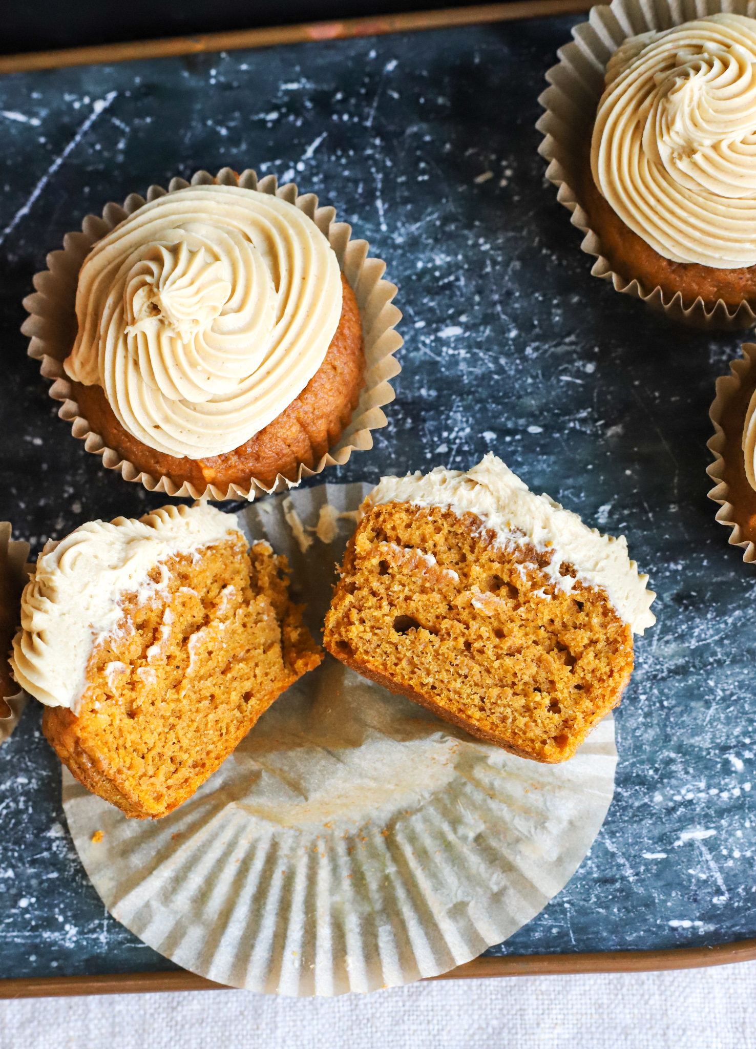 Pumpkin Cupcakes with Molasses Buttercream Icing Golden Barrel