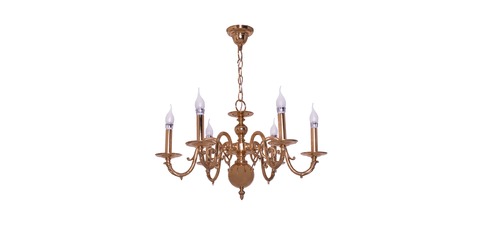 Brass European Chandelier Goldenlocks