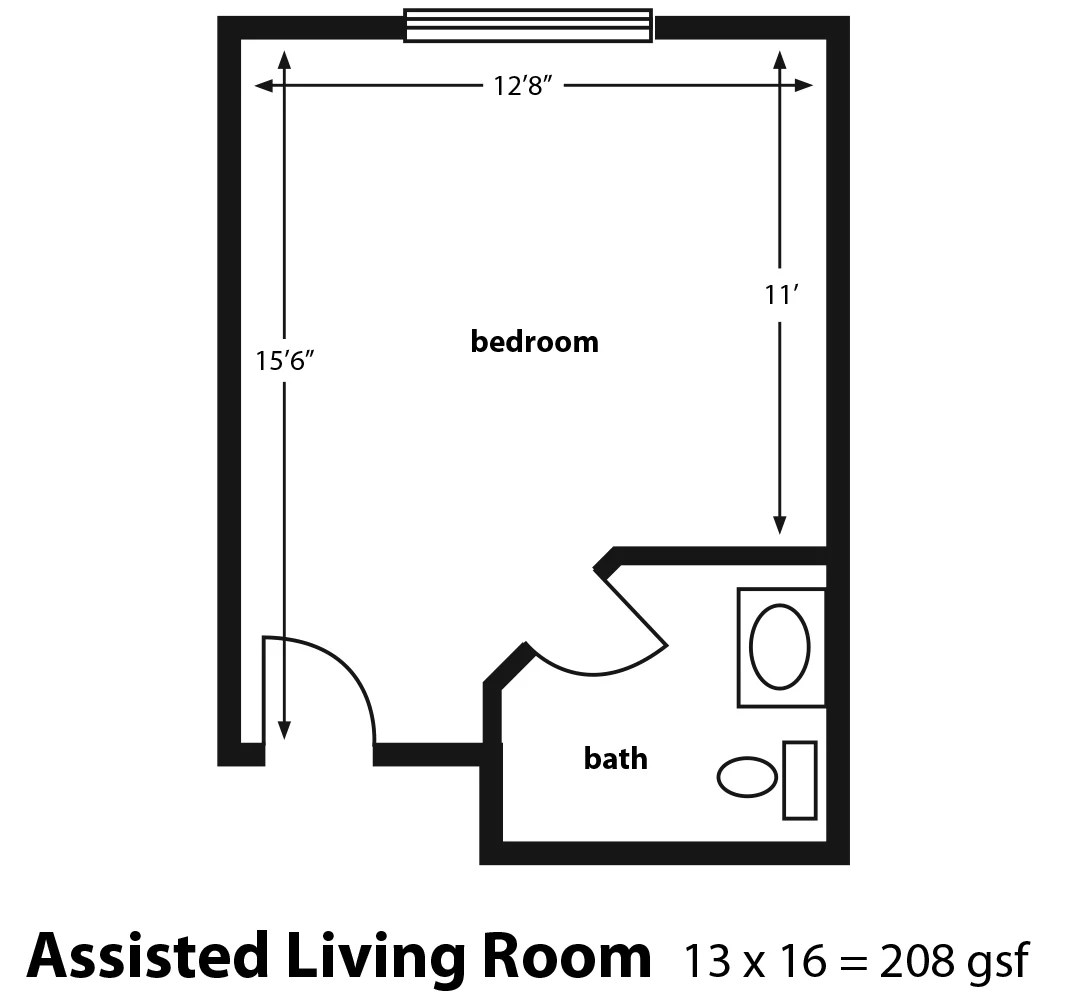 Assisted Living Floor Plan Golden Years