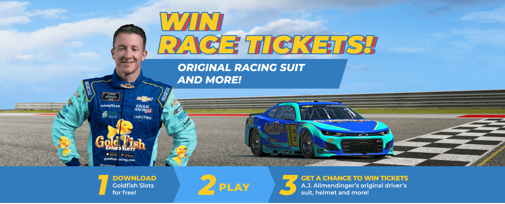 Win RACE tickets with Goldfish