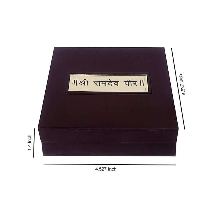  GOLDGIFTIDEAS Gold Plated Ramdev Peer Photo Frame with Charan Paduka