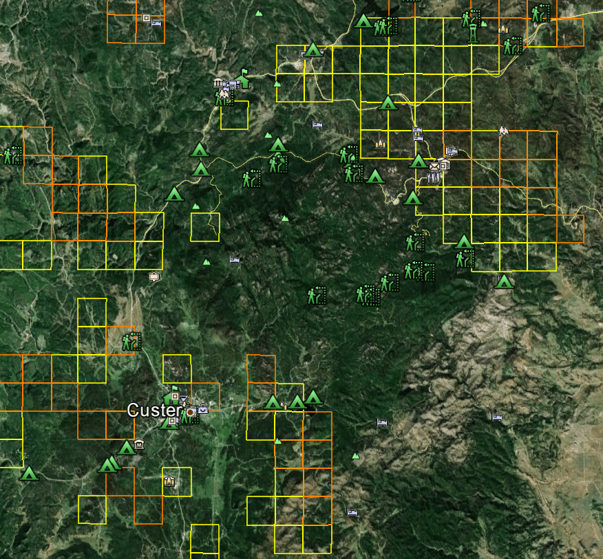 South Dakota Gold Maps Gold Claims