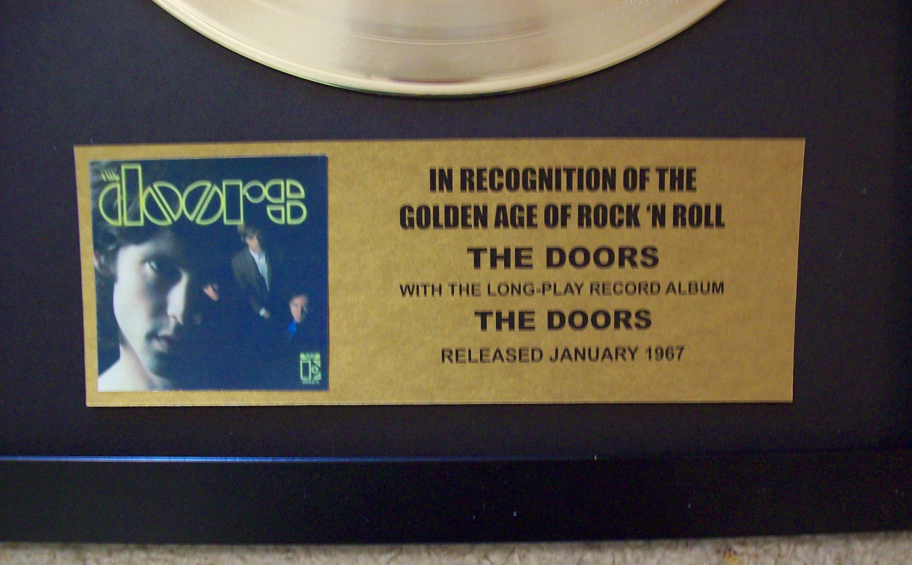 The Doors Gold LP Record