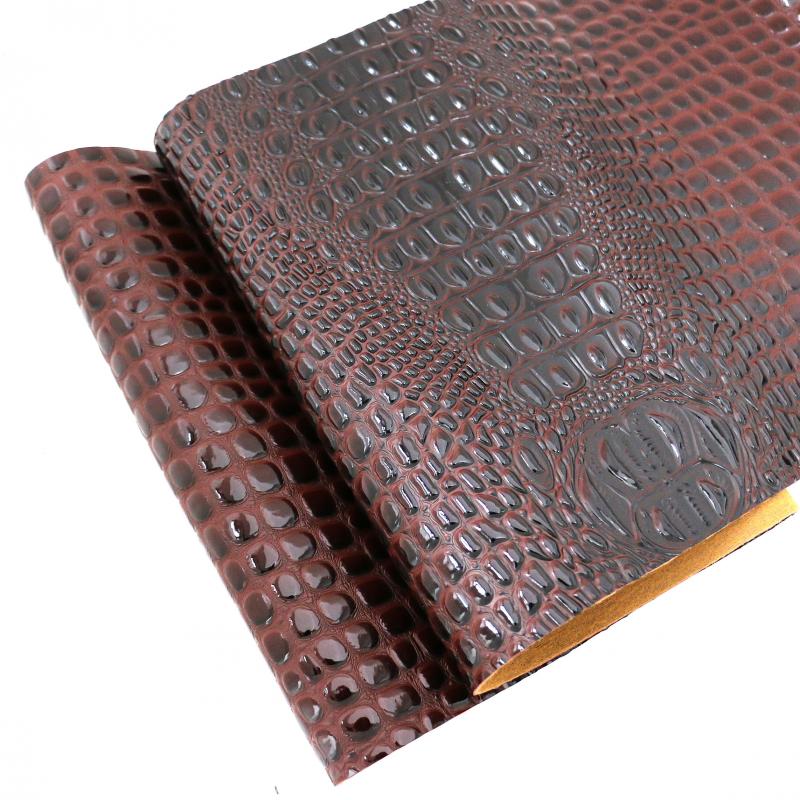 Crocodile Vinyl Faux Leather Upholstery Fabric By The Yard