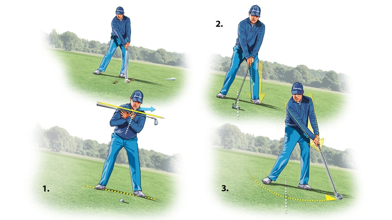How to handle a downhill lie in golf and hit the green Golf