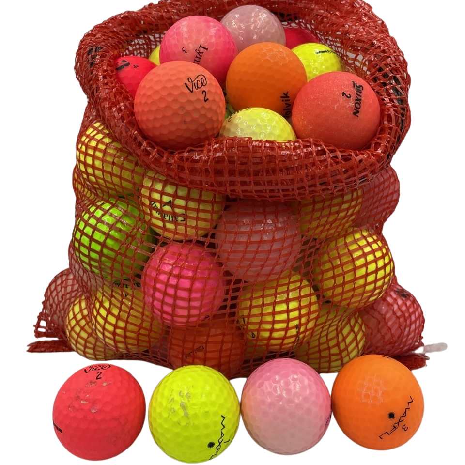 Colored Mix (72 Used Golf Balls Piece) B/C Grade Golf Ball
