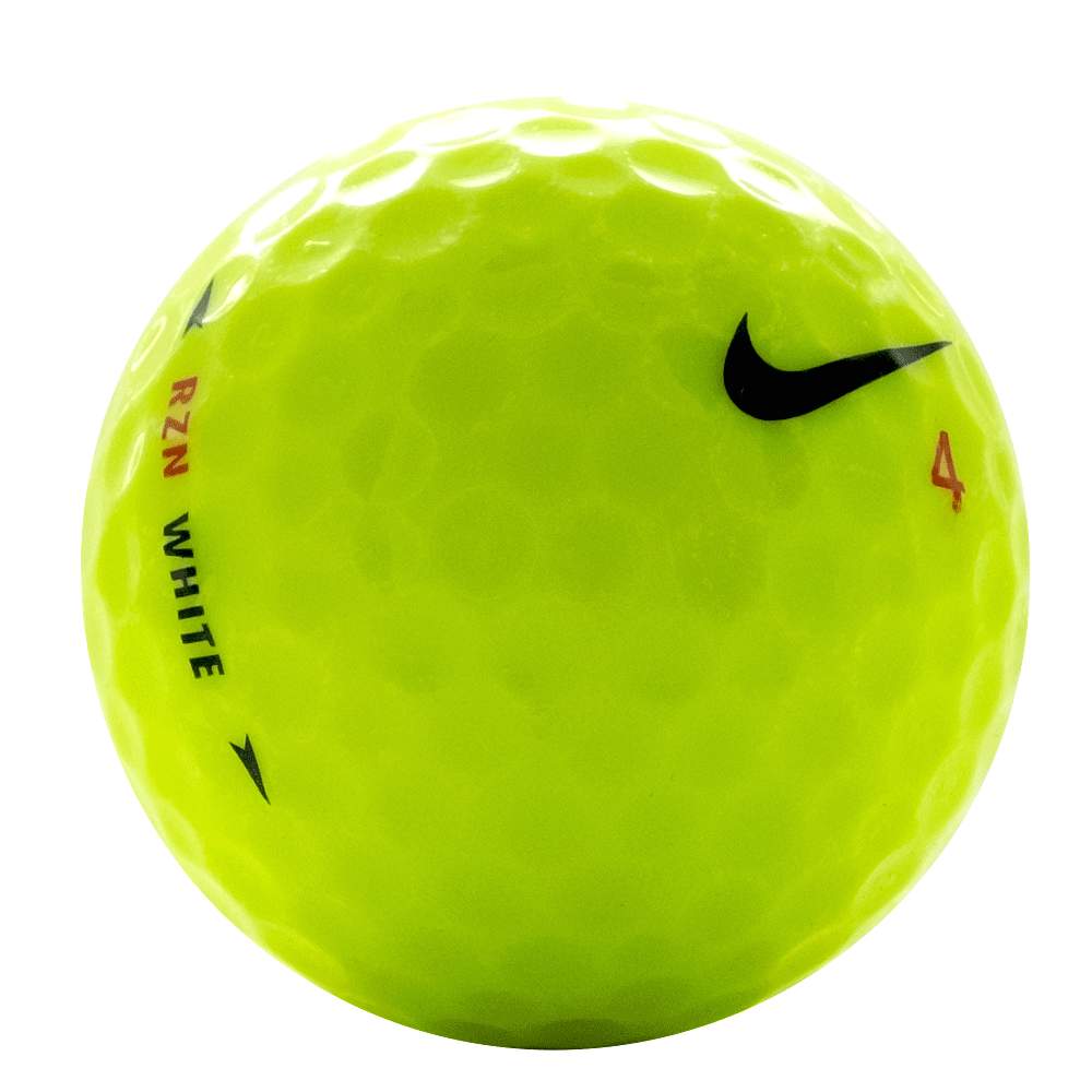 Nike One RZN White Yellow 1 Dozen Premium Used Golf Balls Golf