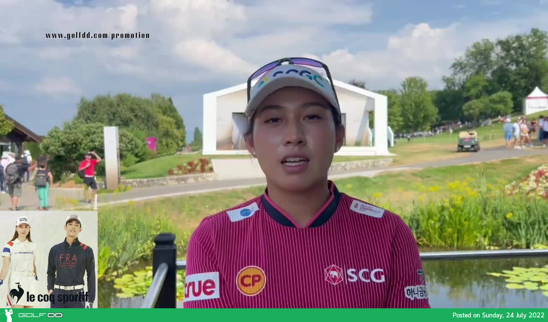 จบรอบสามกอล์ฟเมเจอร์ Amundi Evian Championship ณ สนาม Evian Resort Golf