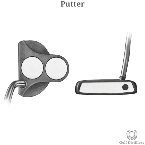 Putter Golf Club Type Illustrated Definition & Guide Golf Distillery