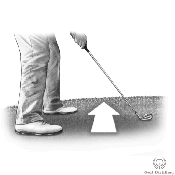 How to Hit a Golf Shot from an Upslope Uphill Lie Golf Distillery