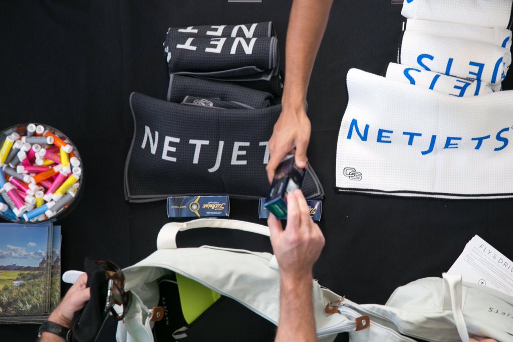 NetJets golf towels, bags and apparel we take a closer look! GolfGETUP