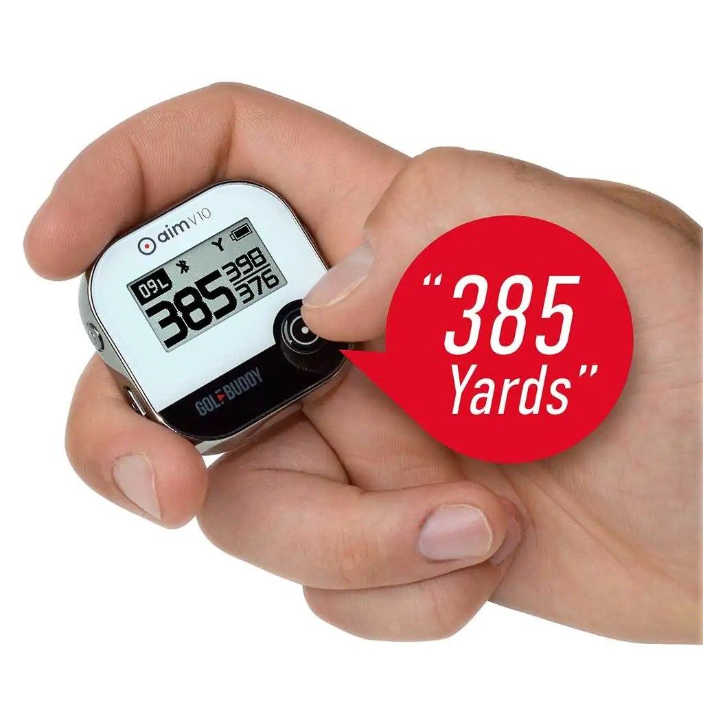 Golf Buddy aim V10 GPS Rangefinder with Voice Golf Swing Systems