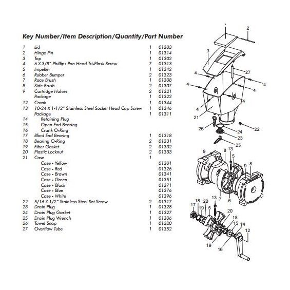 Ball Washers Classic Model Case PartsLid Golf Ventures