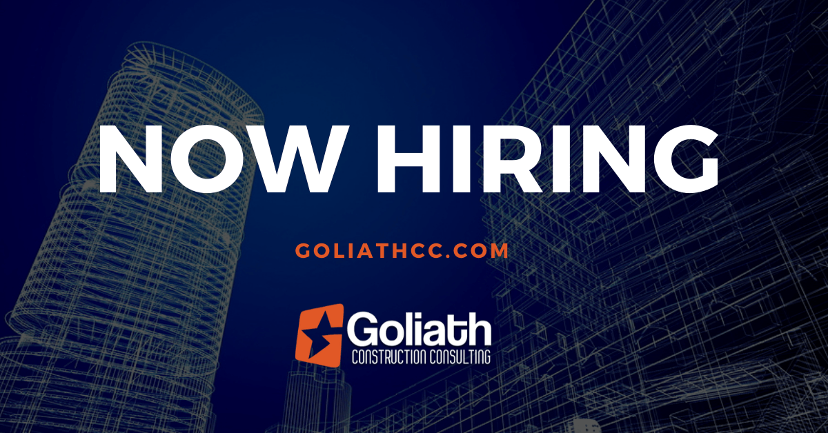 Most Critical Openings, May 26 Goliath Construction Consulting