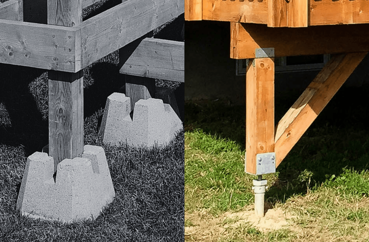 Deck Blocks vs. Helical Piers Choosing a Solid Foundation GoliathTech