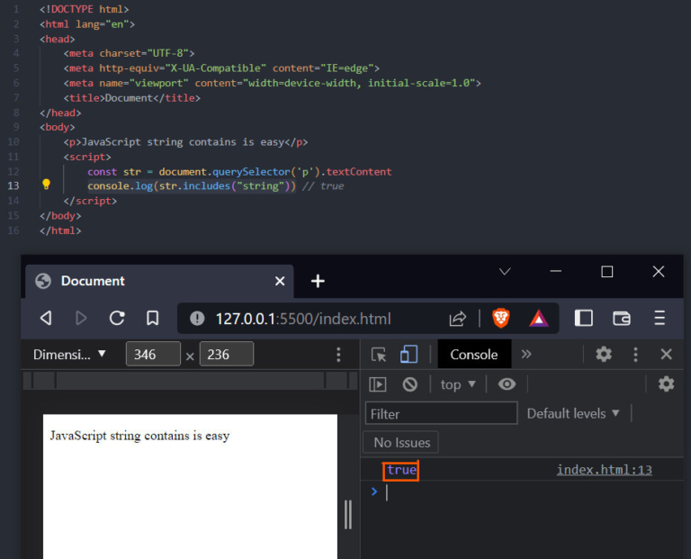 Check JavaScript String contains Substring? [SOLVED] GoLinuxCloud