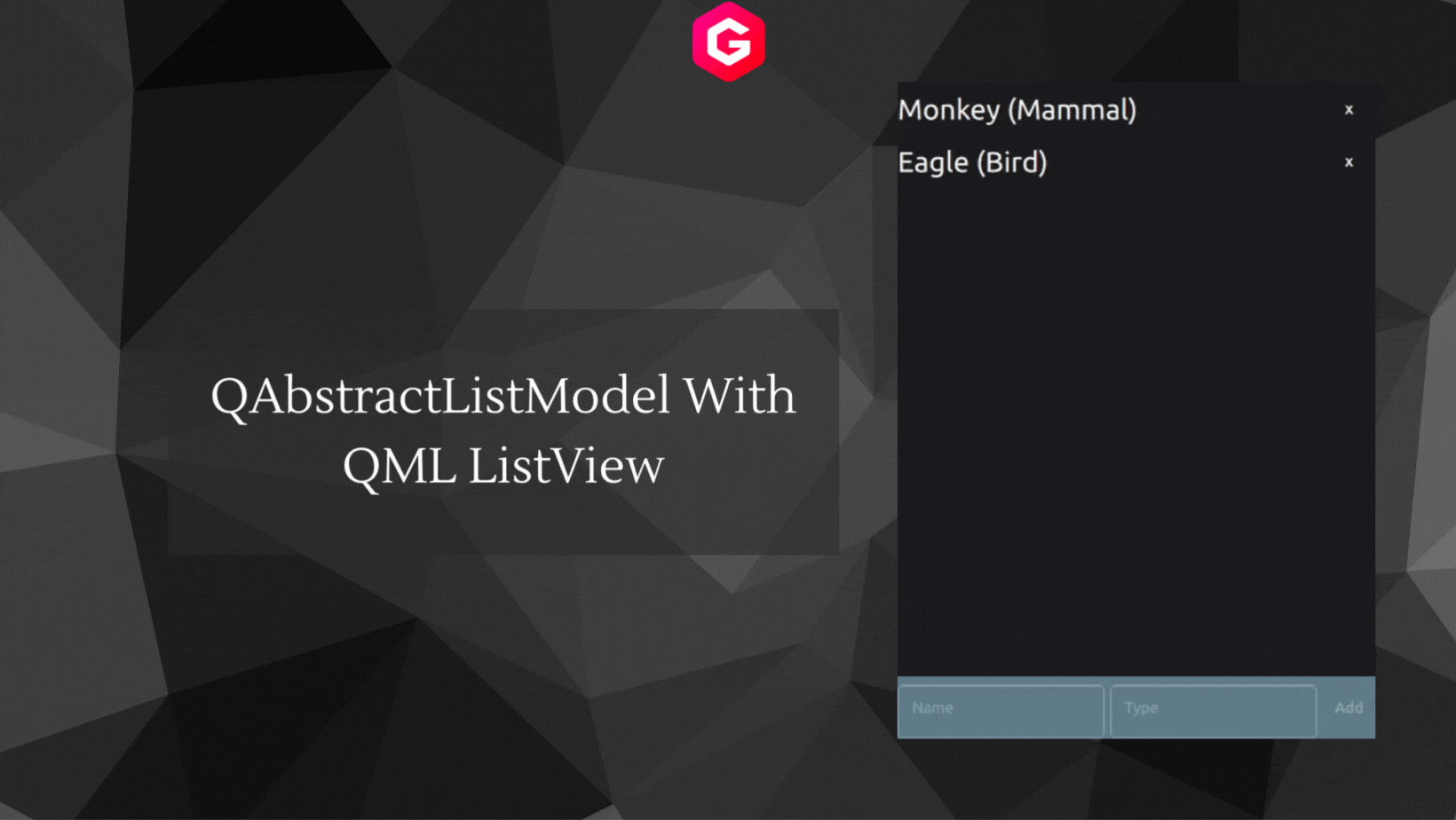 Using QAbstractListModel With QML ListView in Qt6 — Akshay Raj Gollahalli
