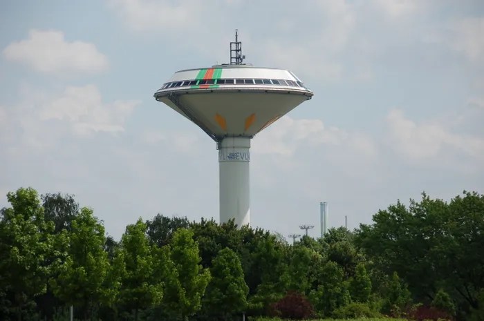 Bürrig grenzt an rheindorf, wiesdorf und küppersteg. Bilder und Fotos zu EVL Wasserturm Leverkusen-Bürrig in ...