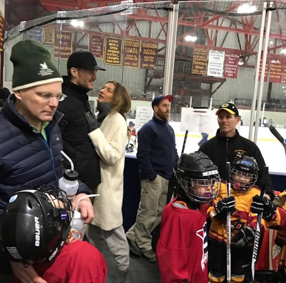 GoLocalProv PHOTO Brady Attends Son’s Hockey Tournament Day Before