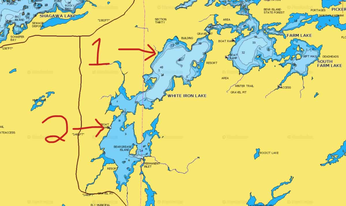 Boat Landings on White Iron