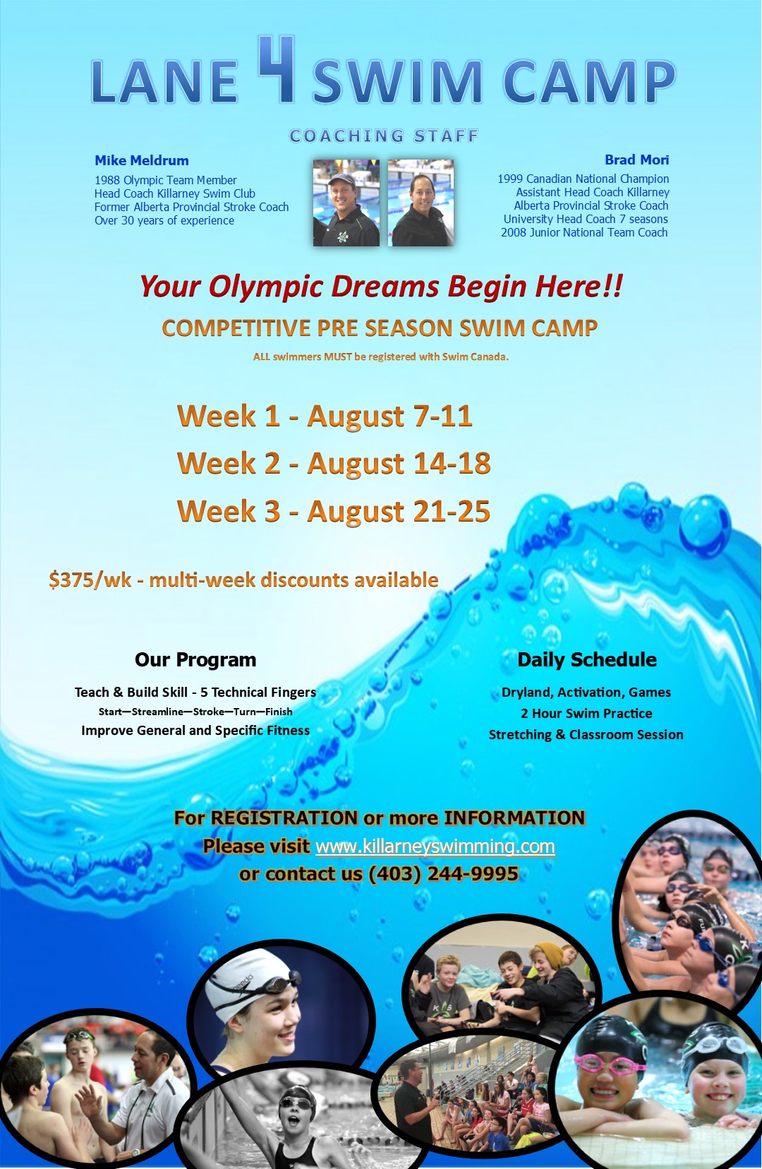 Killarney Swim Club LANE 4 Camp