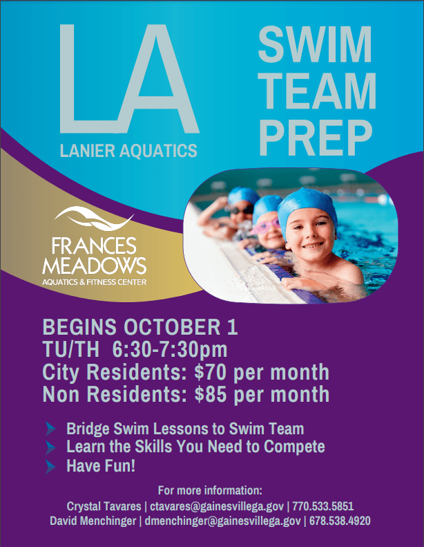 Swim Team Prep Restarting in October!