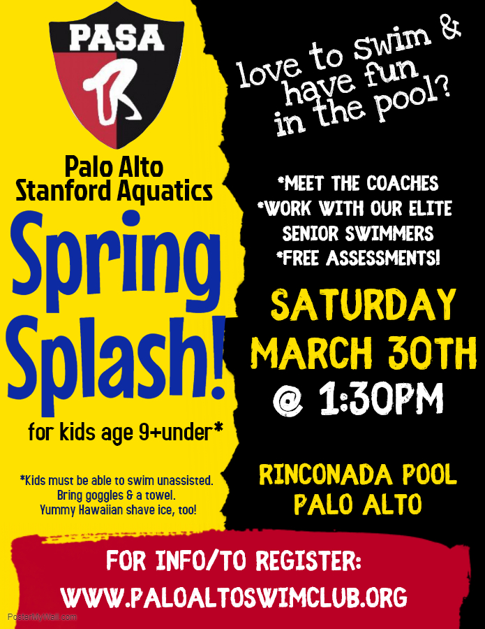 Palo Alto Swim Club Spring Splash