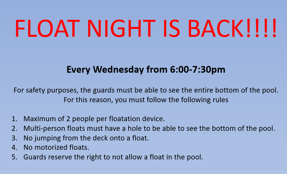 Ashbourne Swim Club Float Night