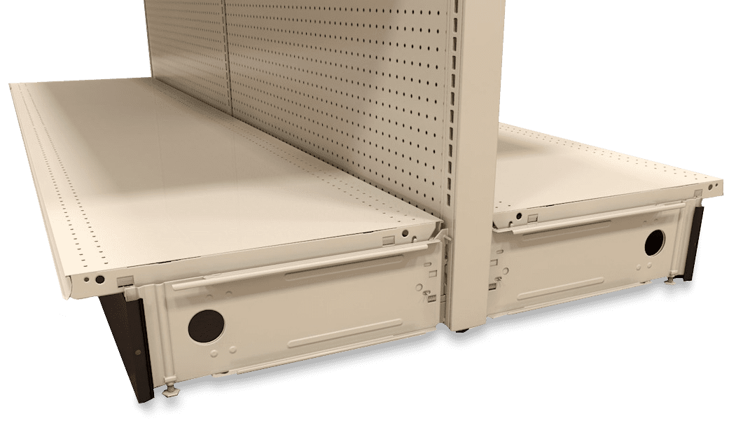 Deslizadores para góndolas con base sólida Traslado de góndolas y