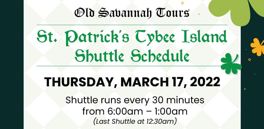 PRESS RELEASE Old Savannah Tours to Offer St. Patrick’s