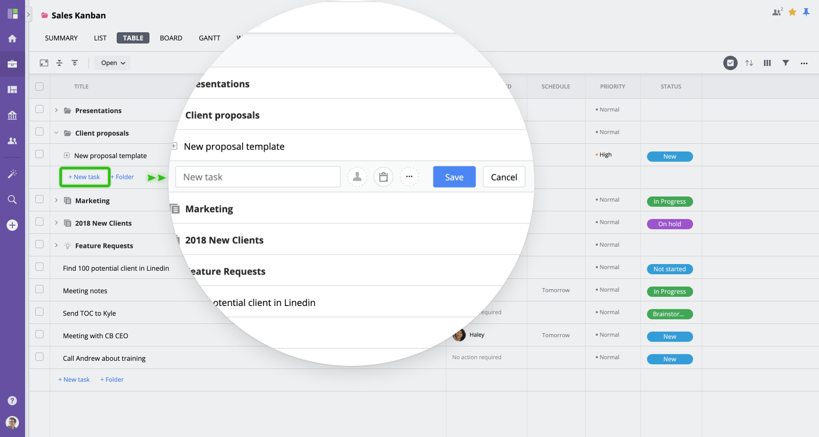 Creating a task GoodDay Help