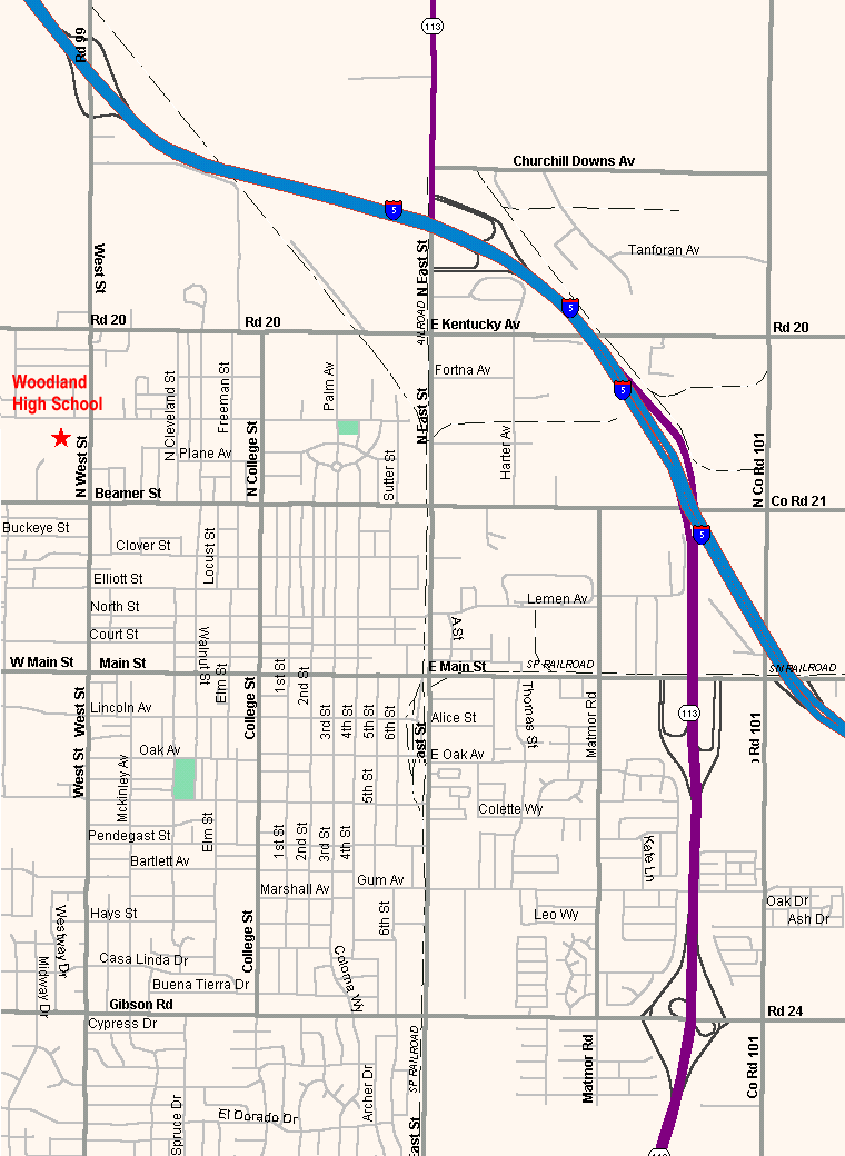 woodland high school 21 n west st woodland ca directions