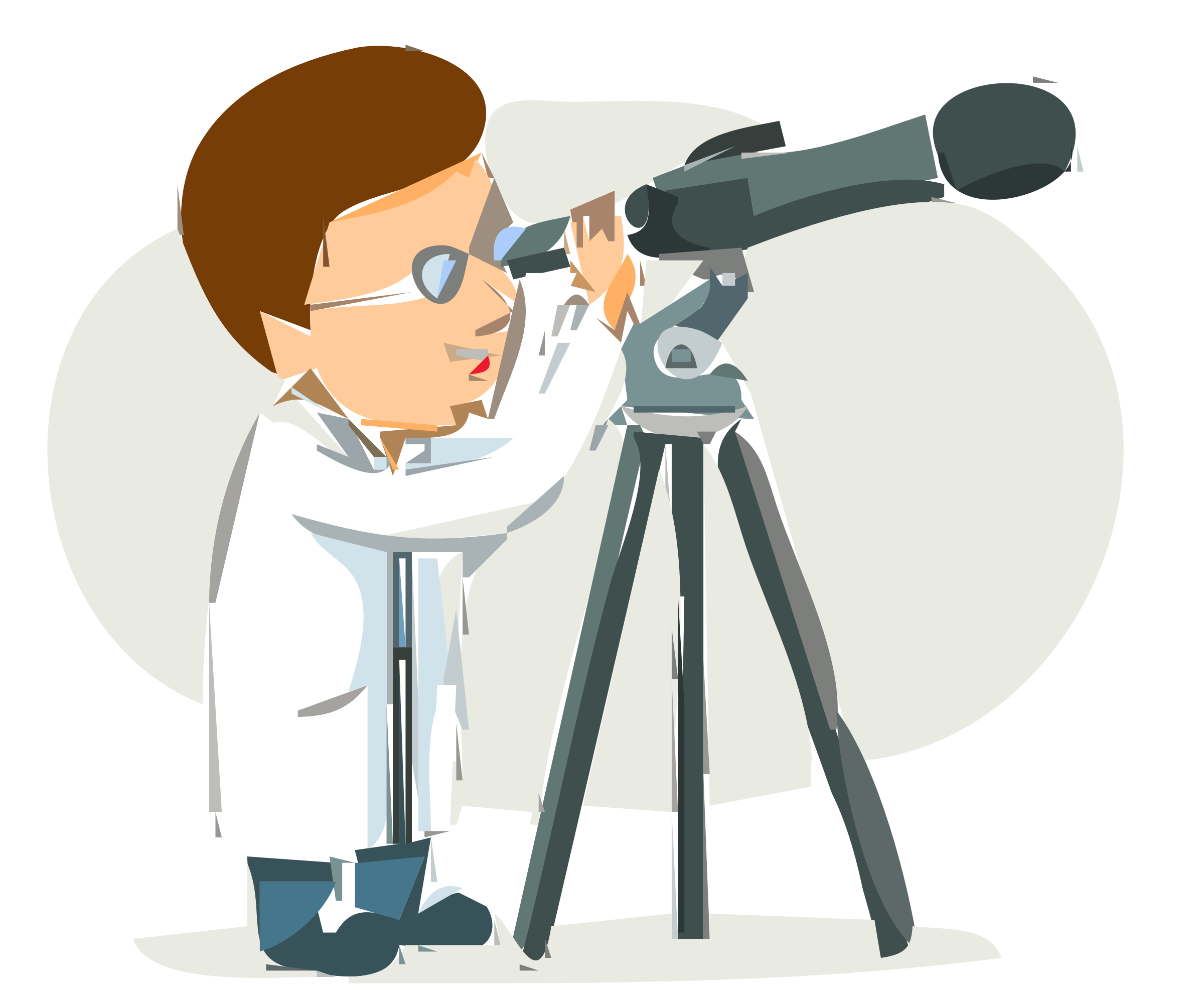 Scientist using telescope image Free stock photo Public Domain