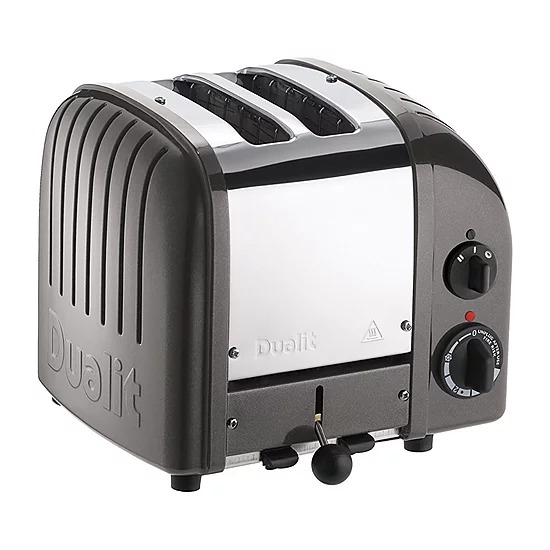 Dualit 2 Slice NewGen Toaster, Metallic Charcoal Good Home Kitchen