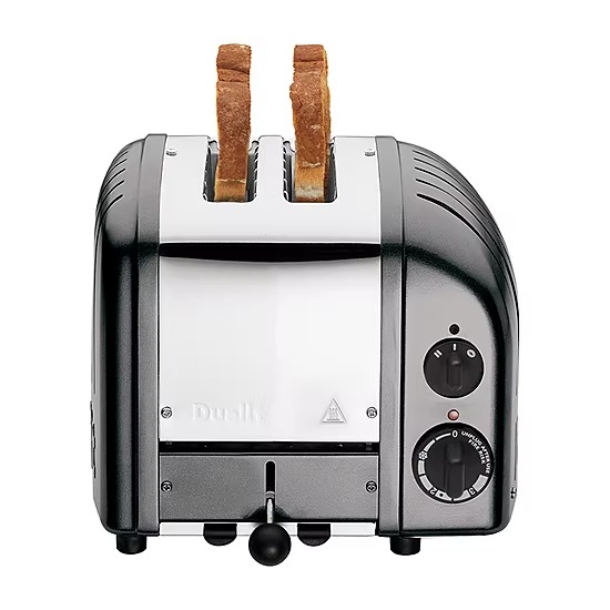 Dualit 2 Slice NewGen Toaster, Metallic Charcoal Good Home Kitchen