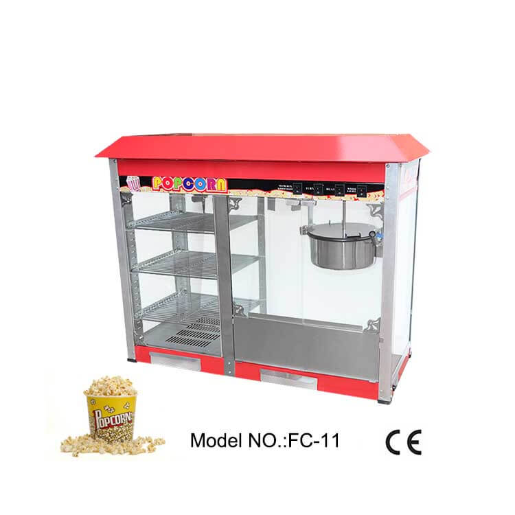 Popcorn Maker with Warmer Showcase Stainless steel