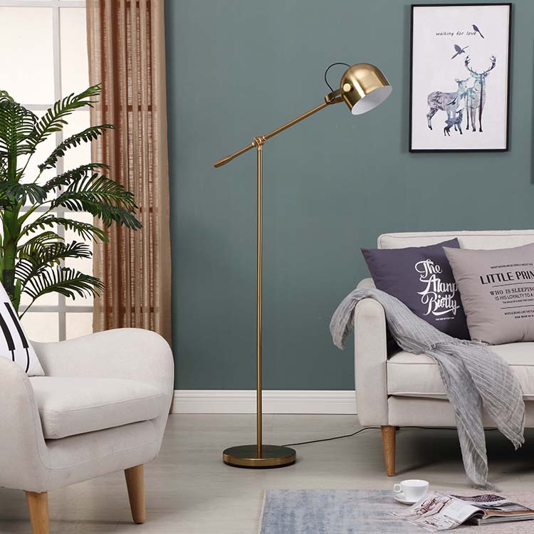Led Floor Lamp,Task Floor Lamp,Antique Brass Standing Lamp Goodly
