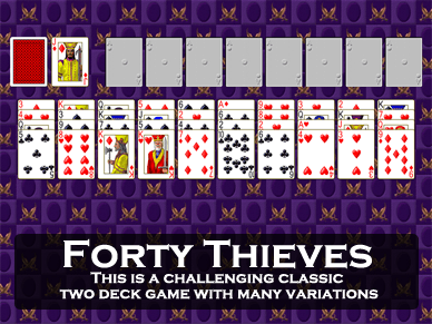 Play Forty Thieves Solitaire