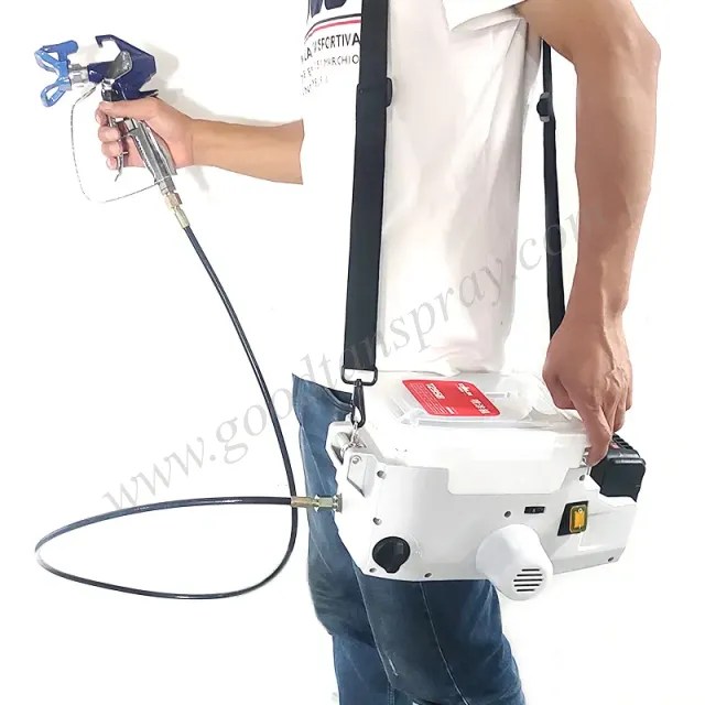 Backpack Libattery Sprayer Cordless Airless Paint Sprayer Goodtanspray