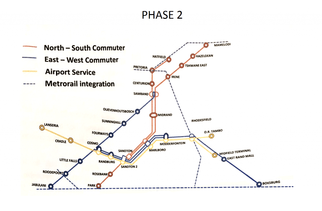 Gautrain Park Station Map Connecting Johannesburg 19 new stations planned for Gautrain