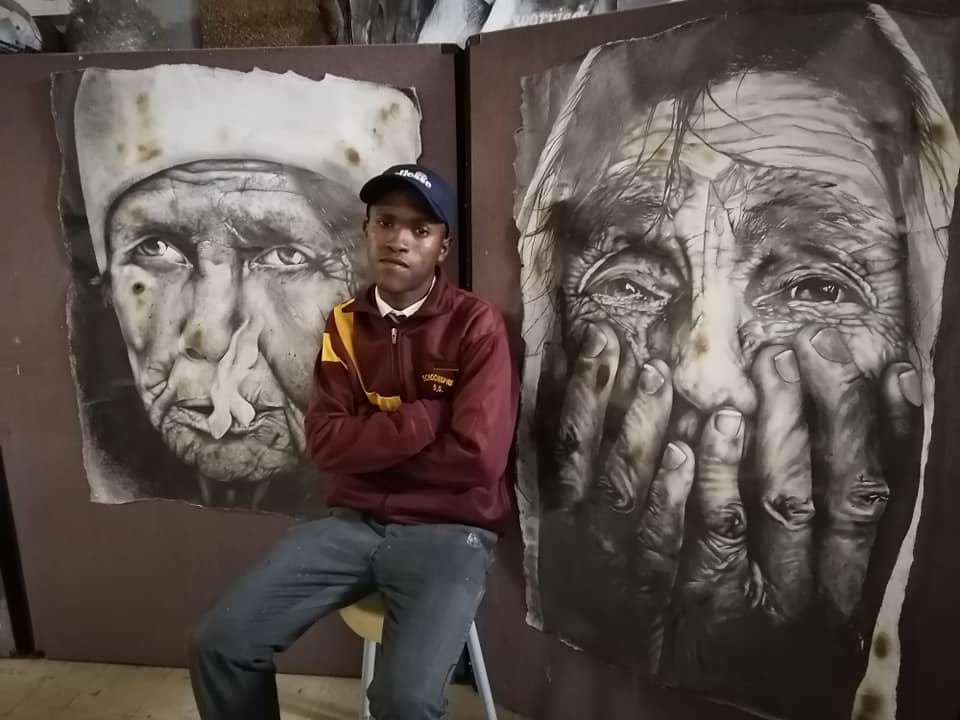 Young artist goes viral for Grade 12 final exhibition, his talent is