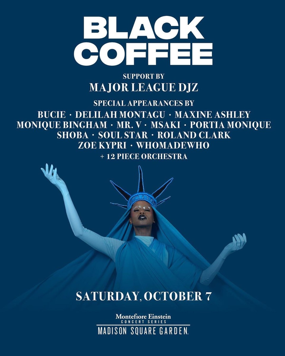 A Big Moment for Black Coffee and SA Afoot in Madison Square Garden