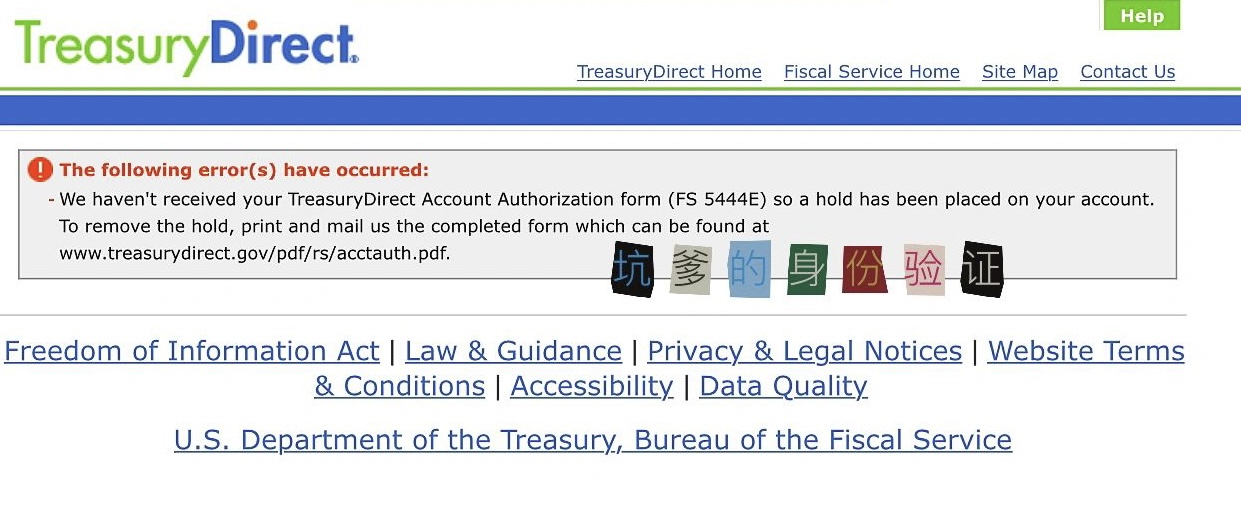 如何在treasurydirect注册开户购买美债及如何处理身份/银行信息验证错误 生活在美国