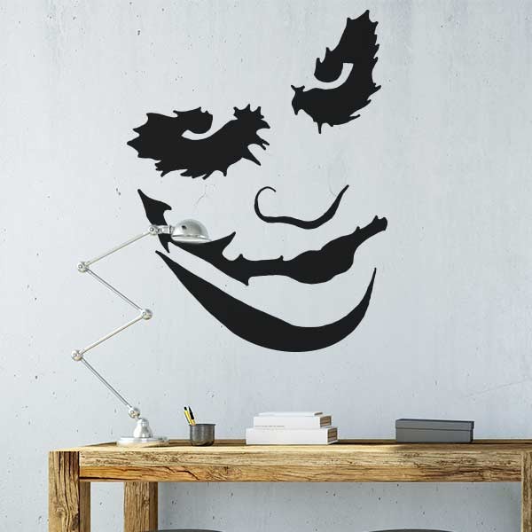 Joker face sticker