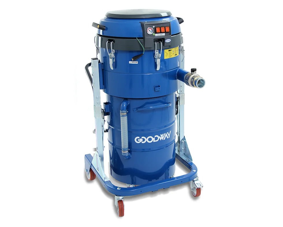 Industrial Vacuum, Chip/Coolant Recovery, w/Twin Motors Metal Chips