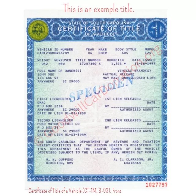 Nc Car Title Number How to Transfer an Auto Title in North Carolina